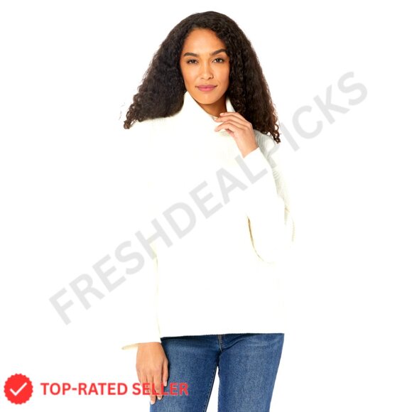 Cotton Cashmere Textured Sweater Oversized Wide Sleeves Chic Minimal Pullover